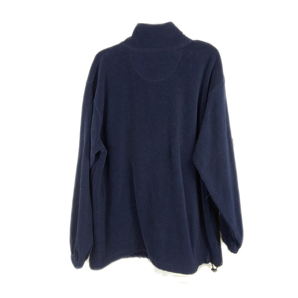 P.J.Mark Mens XL Navy Blue Fleece 1/4 Zip Pullover - Picture 5 of 5